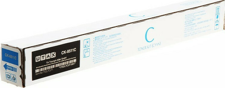 Utax CK-8511C Γνήσιο Toner Laser Εκτυπωτή Κυανό 12000 Σελίδων (1T02L7CUT0)