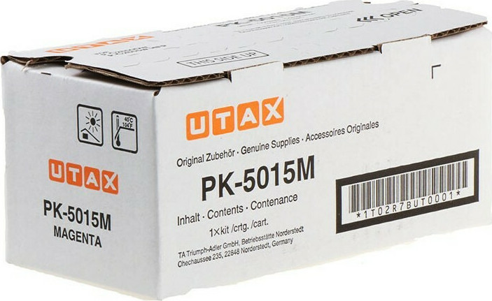Utax PK-5015M Γνήσιο Toner Laser Εκτυπωτή Ματζέντα 3000 Σελίδων (1T02R7BUT0)