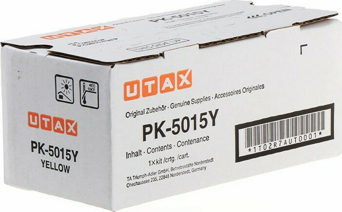 Utax PK-5015Y Γνήσιο Toner Laser Εκτυπωτή Κίτρινο 3000 Σελίδων (1T02R7AUT0)