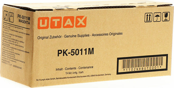 Utax PK-5011M Γνήσιο Toner Laser Εκτυπωτή Ματζέντα 5000 Σελίδων (1T02NRBUT0)