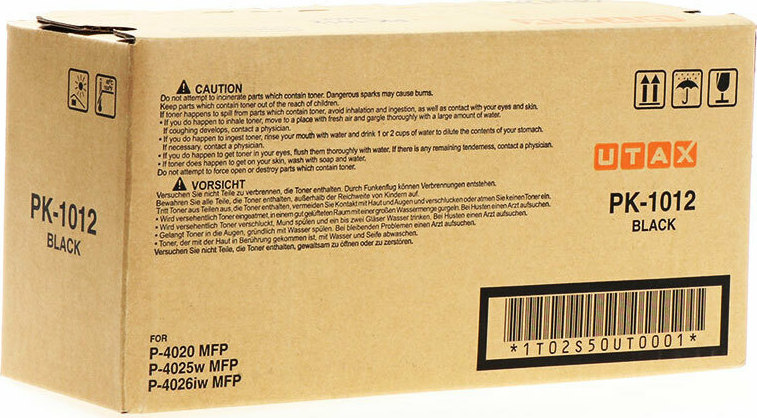 Utax PK-1012 Γνήσιο Toner Laser Εκτυπωτή Μαύρο 7200 Σελίδων (1T02S50UT0)