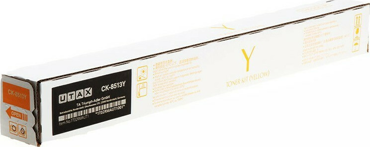 Utax CK-8513Y Γνήσιο Toner Laser Εκτυπωτή Κίτρινο 20000 Σελίδων (1T02RMAUT0)