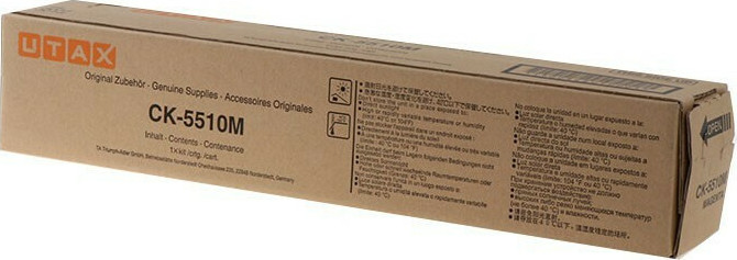 Utax CK-5510M Γνήσιο Toner Laser Εκτυπωτή Ματζέντα 7000 Σελίδων (1T02R4BUT0)