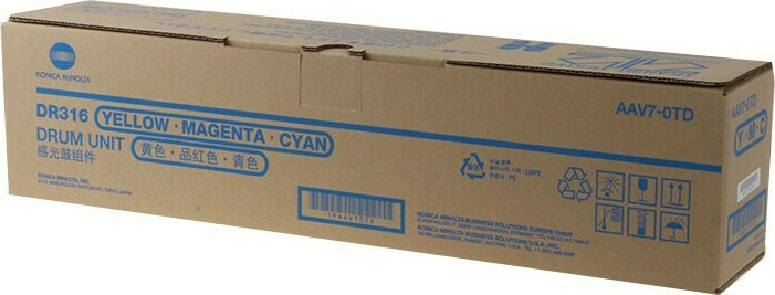 Konica Minolta DR-316 Γνήσιο Drum Laser Εκτυπωτή Κίτρινο (AAV70TD)