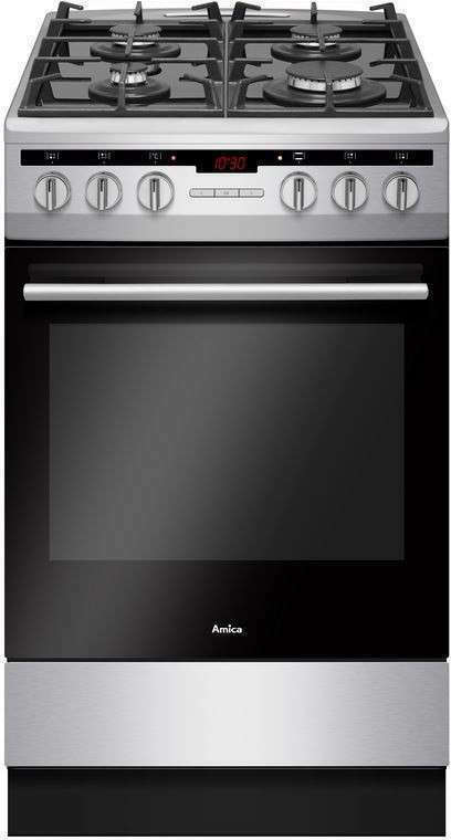 Amica Ελεύθερη με Εστίες Υγραερίου Inox 57GcES3.33HZpTaA(Xx)