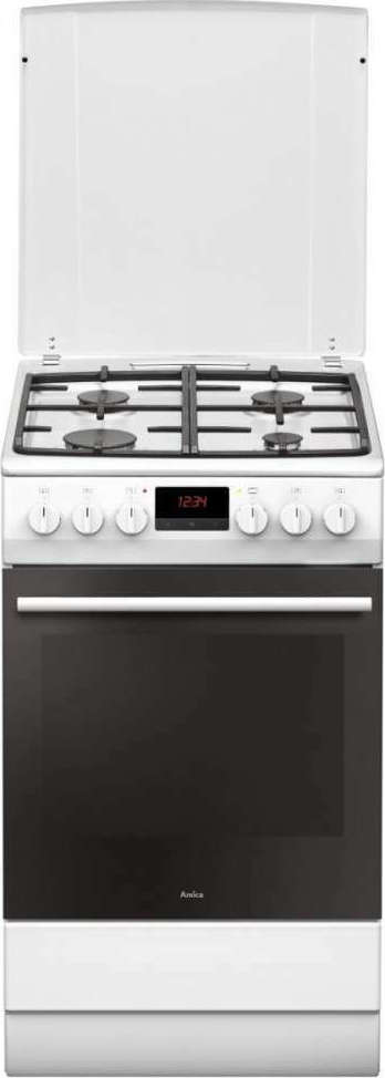 Amica Ελεύθερη με Εστίες Υγραερίου Λευκή 510GEH3.33ZpTaDpA(W)