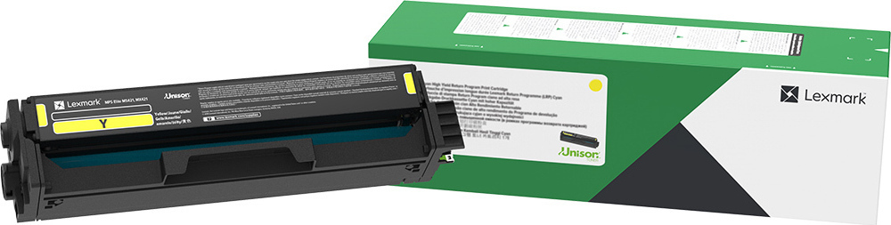 Lexmark 20N20Y0 Γνήσιο Toner Laser Εκτυπωτή Κίτρινο Return Program 1500 Σελίδων