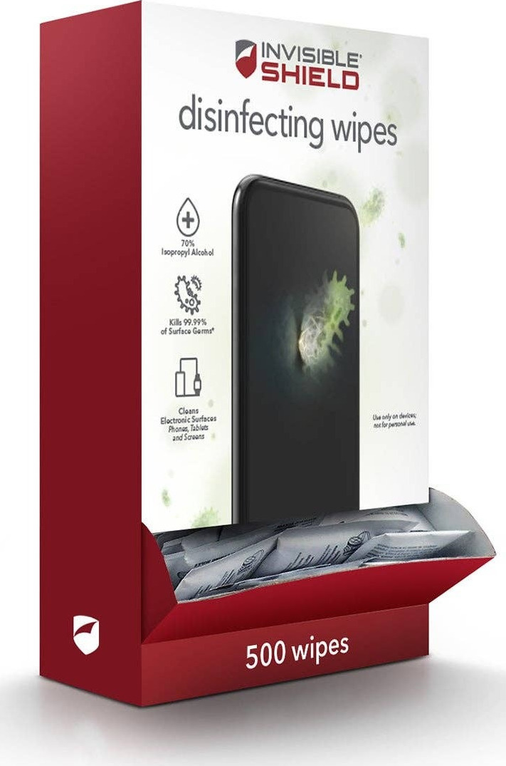 Zagg Αντιβακτηριδιακά Μαντηλάκια 500τμχ