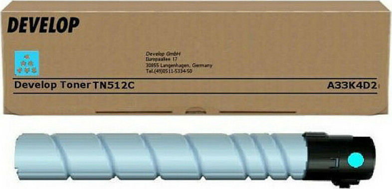 Develop TN-512 Γνήσιο Toner Laser Εκτυπωτή Κυανό 26000 Σελίδων (A33K4D2)