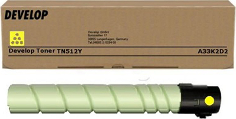 Develop TN-512 Γνήσιο Toner Laser Εκτυπωτή Κίτρινο 26000 Σελίδων (A33K2D2)
