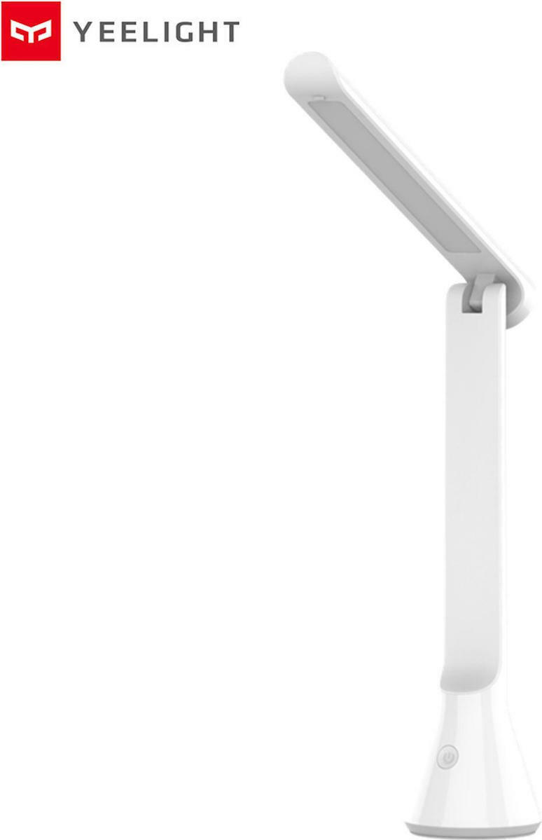 Yeelight Portable Desk Lamp Επαναφορτιζόμενο LED Φωτιστικό Γραφείου Αναδιπλούμενο σε Λευκό Χρώμα YLTD11YL