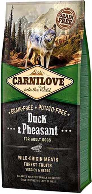 Carnilove Duck & Pheasant Adult 4kg Ξηρά Τροφή χωρίς Σιτηρά για Ενήλικους Σκύλους με Πάπια και Πουλερικά