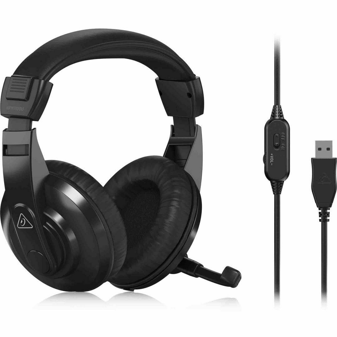 Behringer HPM1100U Over Ear Multimedia Ακουστικά με μικροφωνο και σύνδεση USB-A