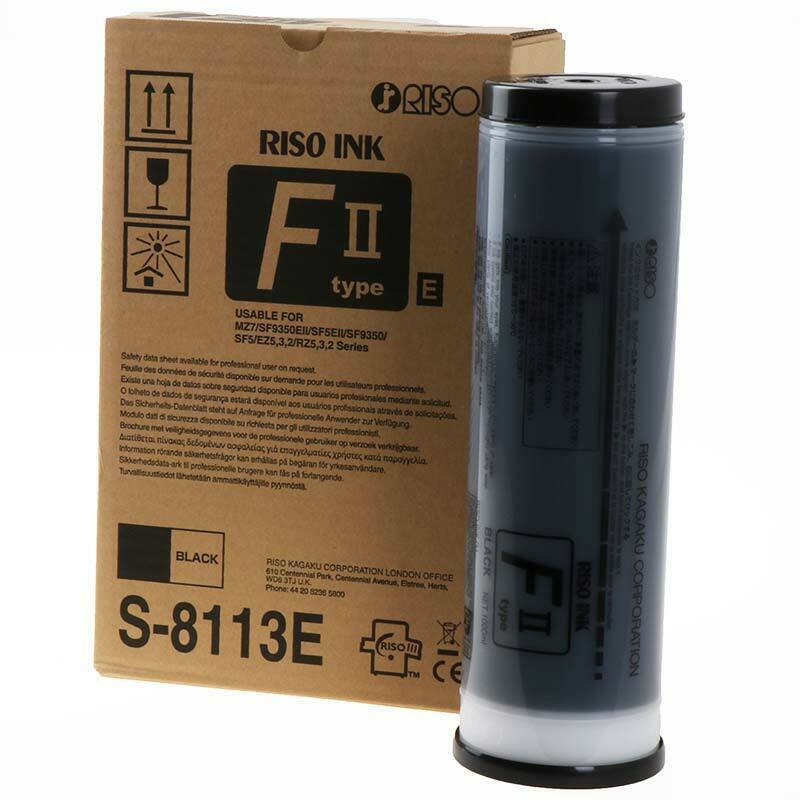 Riso Γνήσιο Πακέτο 2 Μελανιών Εκτυπωτή InkJet Μαύρο (S-8113E)