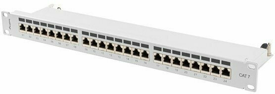 Lanberg Patch Panel για Rack 1U 19" 24 Θυρών cat7 Γκρι