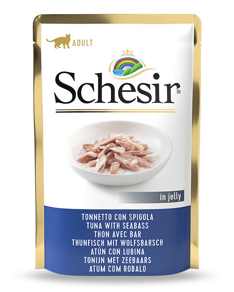 Schesir Nature For Cat Υγρή Τροφή για Ενήλικες Γάτες σε Φακελάκι με Τόνο χωρίς Γλουτένη 85gr 55061366