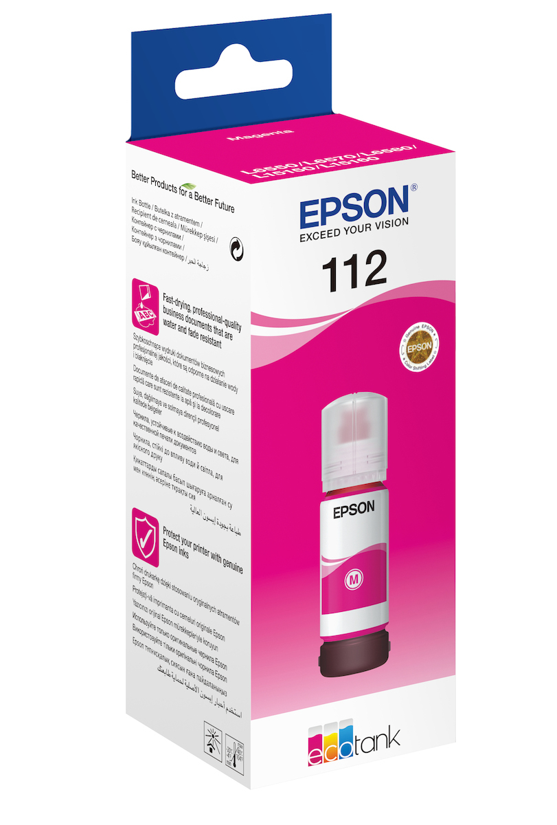 Epson 112 Γνήσιο Μελάνι Εκτυπωτή InkJet Ματζέντα (C13T06C34A)