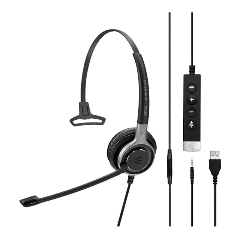 Epos Impact SC 635 USB-C Monaural On Ear Multimedia Ακουστικά με μικροφωνο