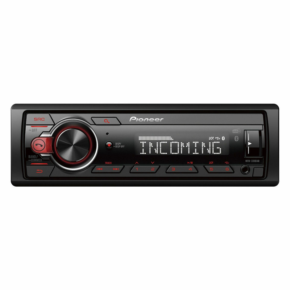 Pioneer Ηχοσύστημα Αυτοκινήτου 1DIN (Bluetooth/USB) με Αποσπώμενη Πρόσοψη MVH-330DAB