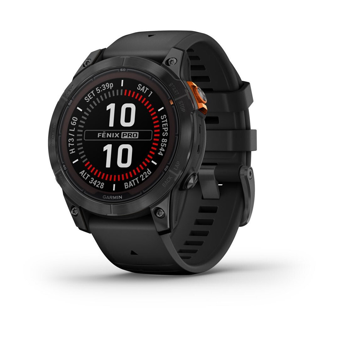 Garmin fenix 7 Pro Solar 47mm Slate Gray with Black - Image 1