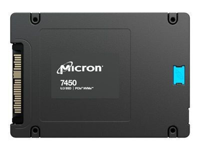 Micron 7450 Max U.3 (7mm) SSD 6.4TB 2.5'' NVMe PCI Express 4.0 MTFDKCB6T4TFS-1BC1ZABYYR - Image 1