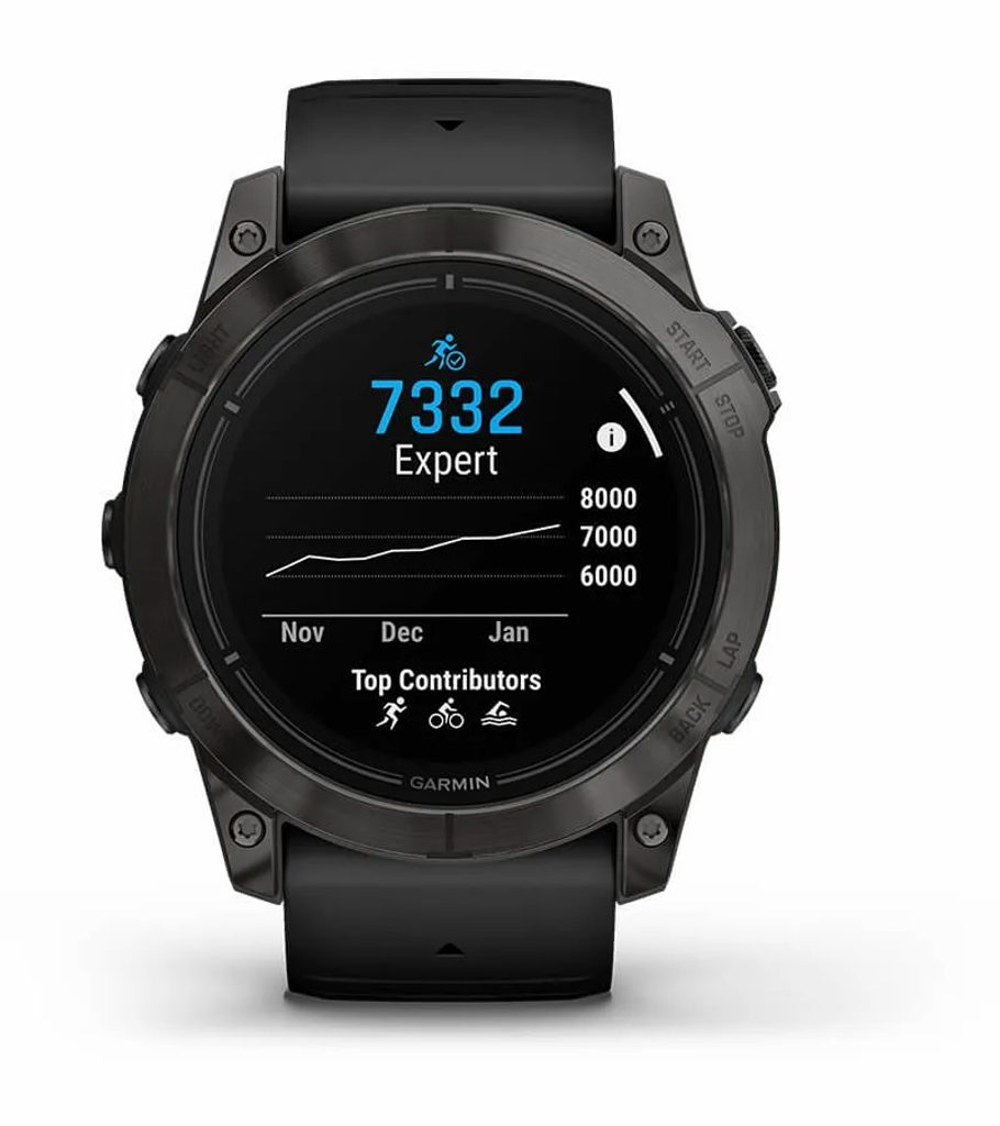 Garmin Epix Pro (Gen 2) Sapphire Edition Titanium 51mm Αδιάβροχο Smartwatch με Παλμογράφο (Carbon Grey DLC Titanium with Black Band) - Image 1