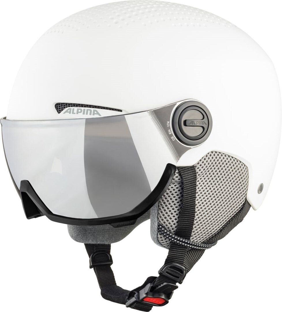 Alpina Arber Visor Q-lite Κράνος για Σκι & Snowboard σε Λευκό Χρώμα A9228312 - Image 1