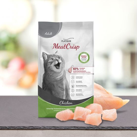Platinum Pet Food & Care MeatCrisp Adult Ξηρά Τροφή χωρίς Σιτηρά & Γλουτένη για Ενήλικες Στειρωμένες Γάτες με Κοτόπουλο 1.5kg