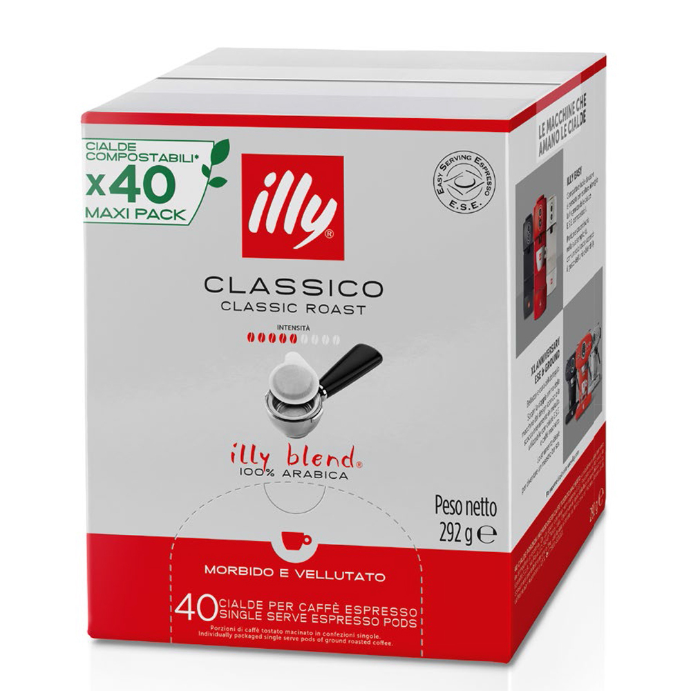 Illy Κάψουλες Espresso Classico Συμβατές με Μηχανή E.S.E. Pod 40caps LLESECL40