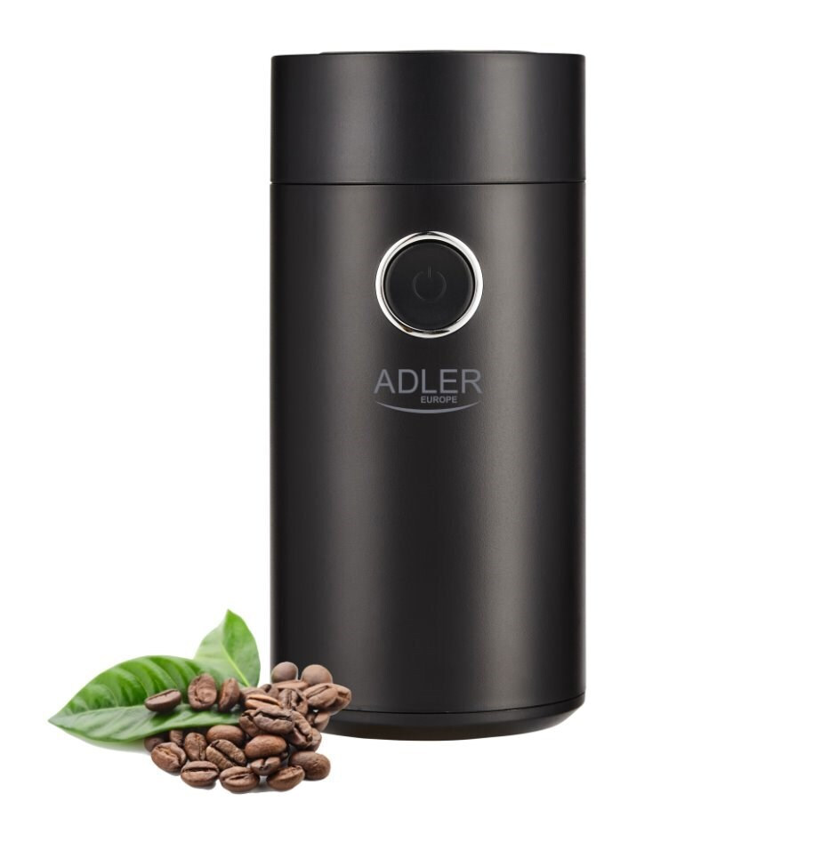 Adler AD 4446BS Ηλεκτρικός Μύλος Καφέ 150W με Χωρητικότητα 75gr Μαύρος