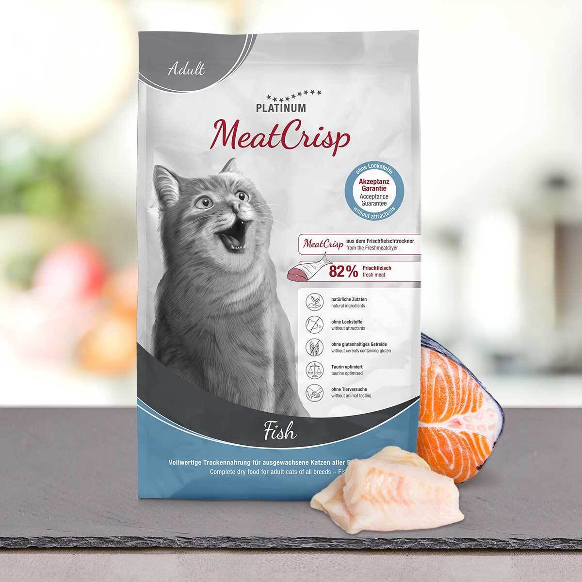 Platinum Pet Food & Care MeatCrisp Adult Ξηρά Τροφή για Ενήλικες Γάτες με Ψάρια 1.5kg
