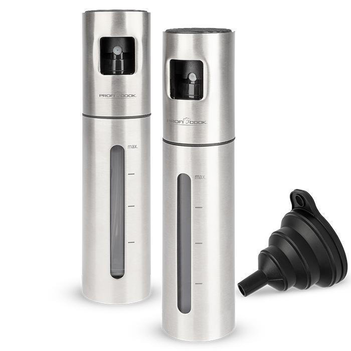 Profi Cook Σετ Λαδόξιδο Σπρέι από Ανοξείδωτο Ατσάλι 100ml
