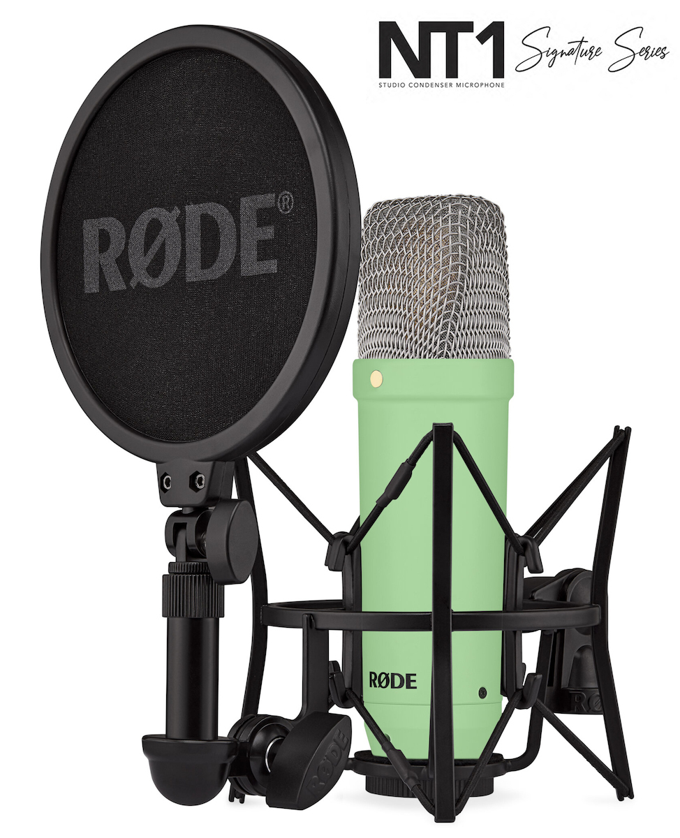 Rode NT-1 Signature Series Πυκνωτικό Μικρόφωνο XLR Shock Mounted για Φωνητικά σε Πράσινο Χρώμα