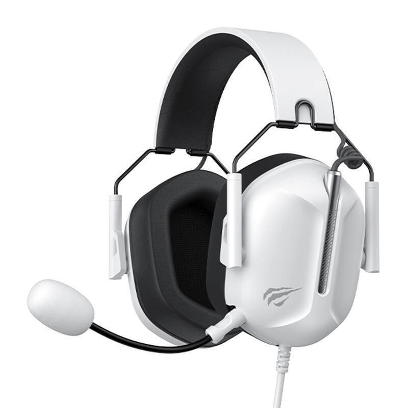 Havit H2033D Over Ear Gaming Headset με σύνδεση 3.5mm Λευκό / Μαύρο