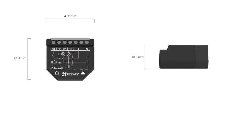 Ezviz Smart Ενδιάμεσος Διακόπτης Wi-Fi