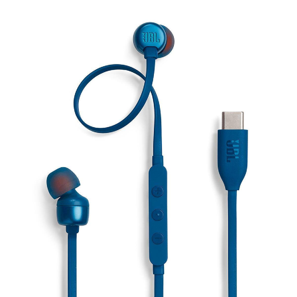 JBL Tune 310C In-ear Handsfree Ακουστικά με Βύσμα USB-C Μπλε
