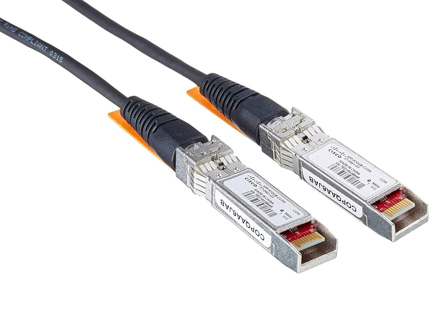 Cisco Καλώδιο Οπτικής Ίνας SFP+ 3m Πορτοκαλί 1τμχ