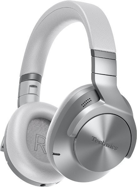 Technics EAH-A800E Ασύρματα / Ενσύρματα Over Ear Ακουστικά με 50 ώρες Λειτουργίας και Quick Charge Ασημί
