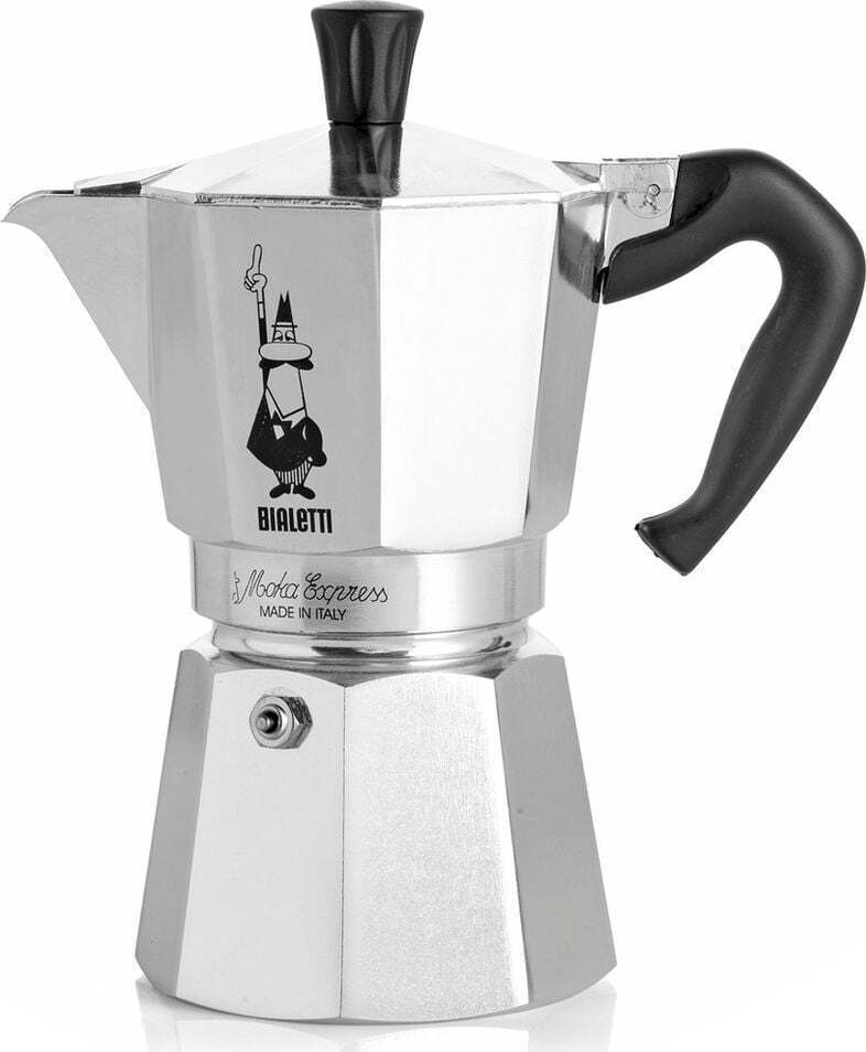 Bialetti Moka Express Μπρίκι Espresso 2cups Ασημί