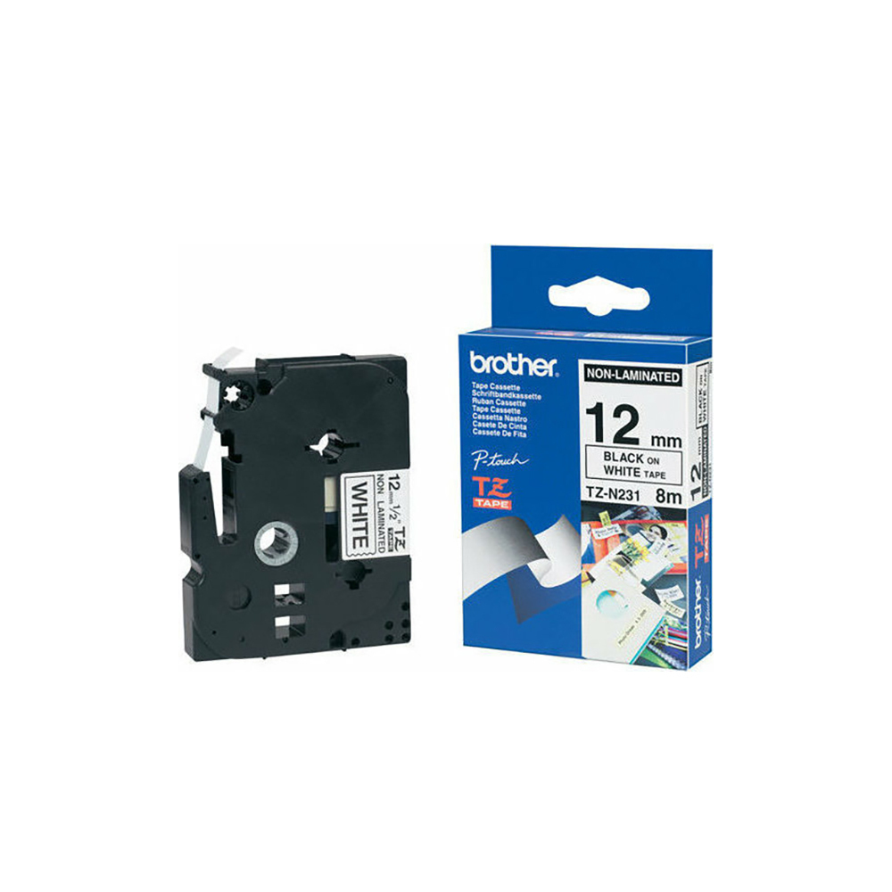 Brother P-touch Ταινία Ετικετογράφου σε Μαύρο Χρώμα