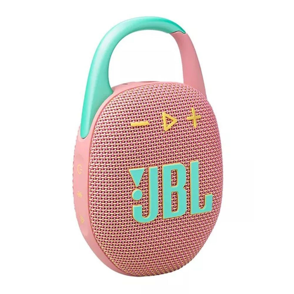 JBL Clip 5 Αδιάβροχο Ηχείο Bluetooth 7W με Διάρκεια Μπαταρίας έως 12 ώρες Ροζ