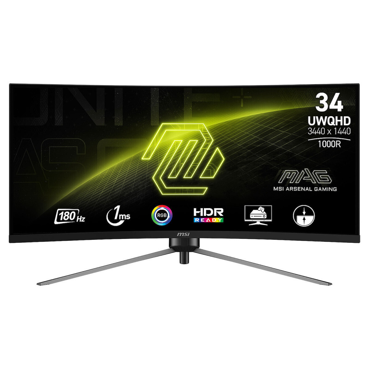 MSI MAG 345CQR 34" Ultrawide VA Curved QHD 3440x1440