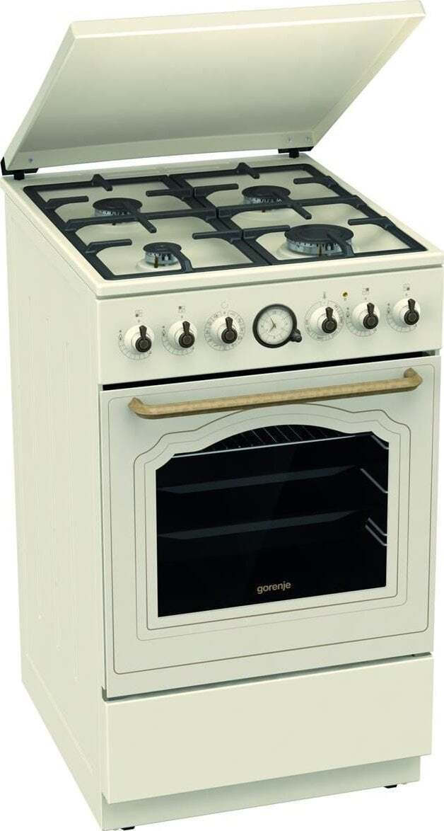 Gorenje GKS5B70CLI Κουζίνα 70lt με Εστίες Υγραερίου Π59.4εκ. Μπεζ