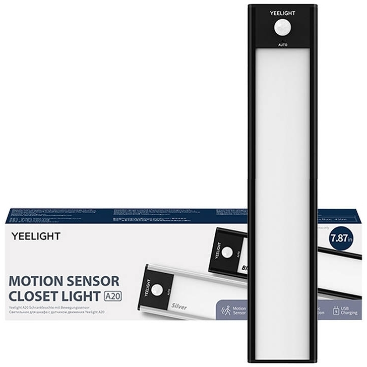 Yeelight LED Φωτιστικό Γραμμικό για Ντουλάπες με Τροφοδοσία Μπαταρίας και Αισθητήρα Κίνησης Black YLCG002