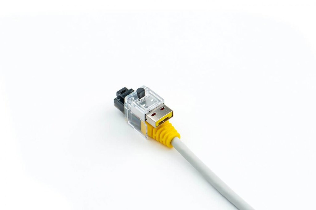 Κλειδαριά Θυρών Smartkeeper Basic "lan Cable" Lock Yellow 5 Pcs.+key - Image 1
