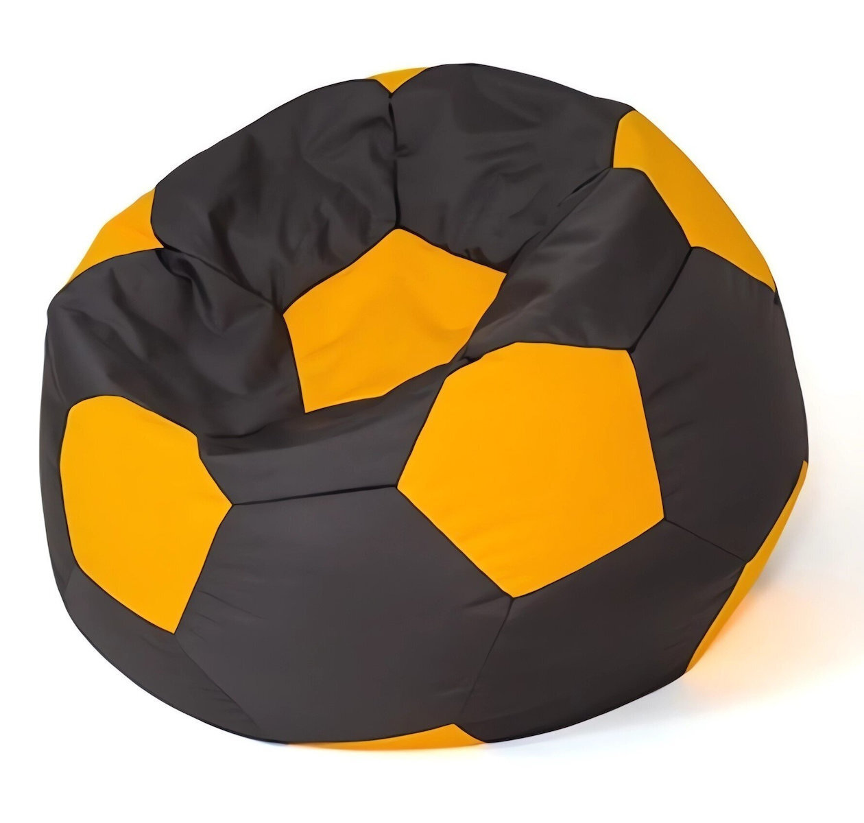 Πουφ Μαξιλάρα Black-yellow 80x