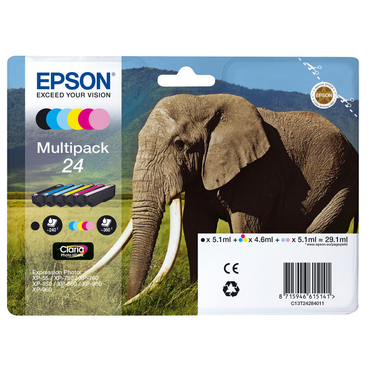 Epson 24 Elephant Claria Photo HD Γνήσιο