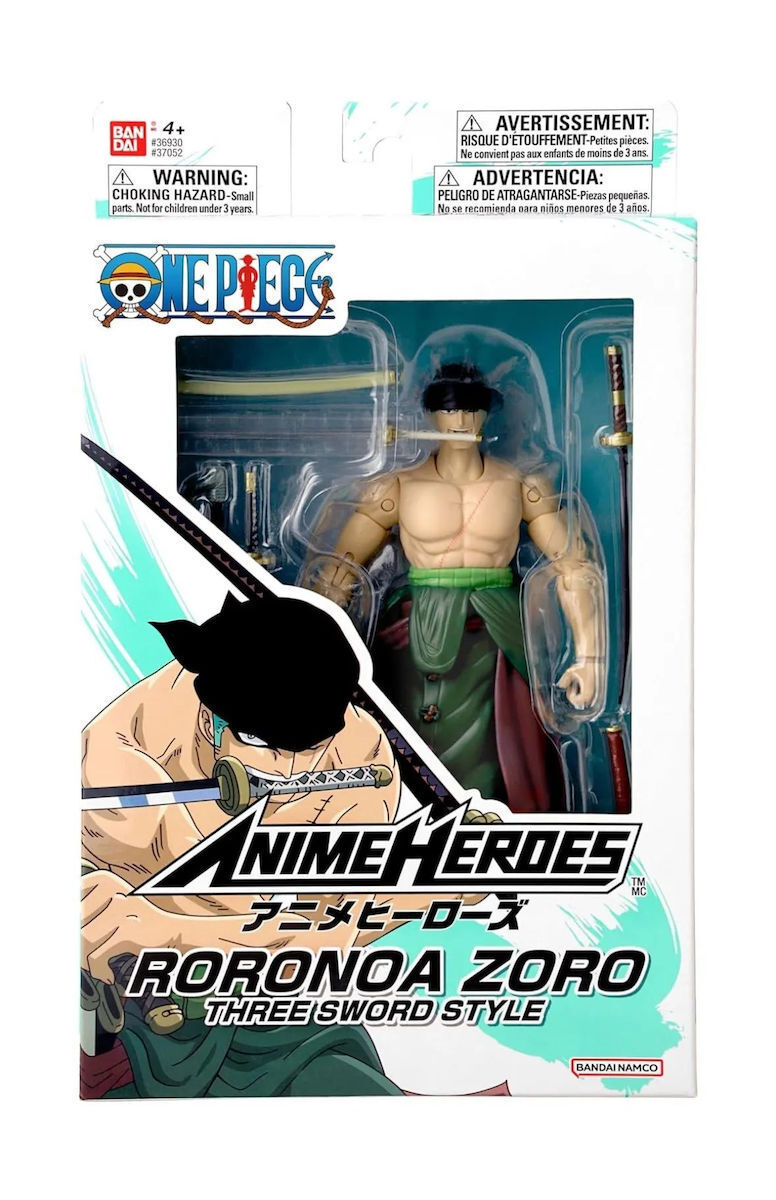 Namco - Bandai One Piece: Roronoa Zoro Three Sword Style Φιγούρα Δράσης ύψους 17εκ. - Image 1