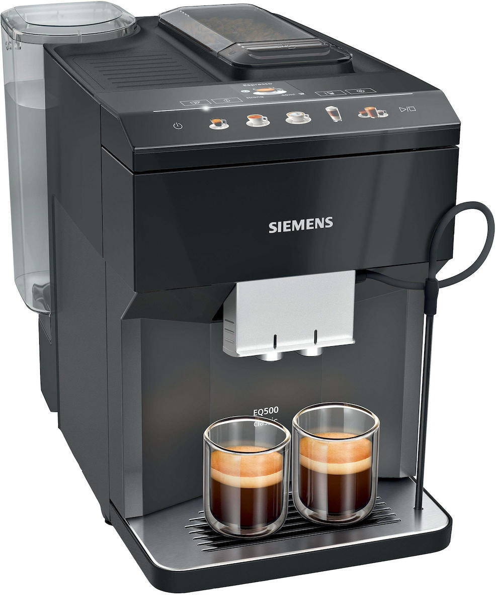 Siemens Eq.500 Αυτόματη Μηχανή Espresso 1500W Πίεσης 15bar με Μύλο Άλεσης Μαύρη