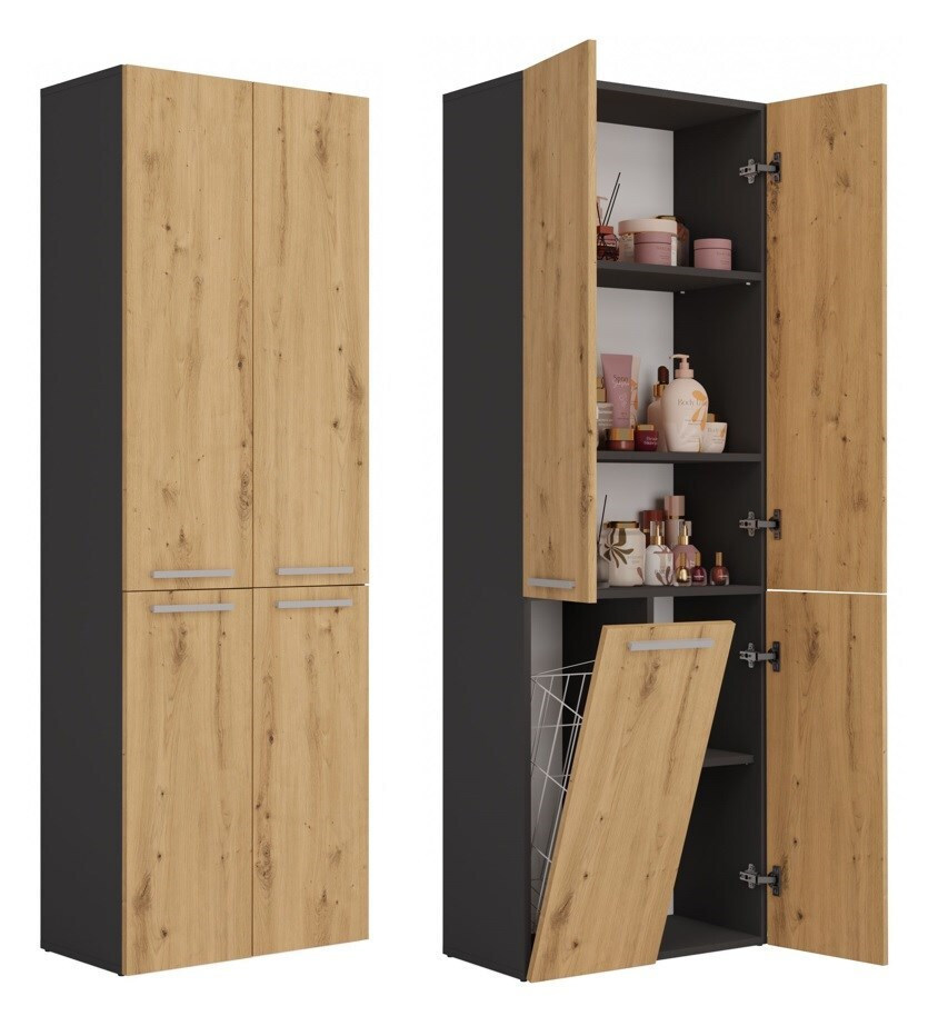 Nel Bathroom Column 1k/dd Anthracite Artisan